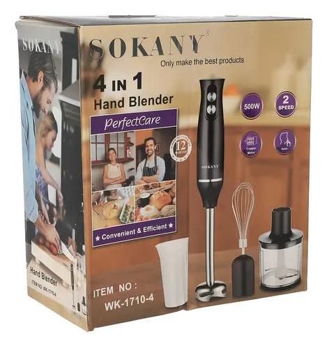 Batidora de inmersión Sokany 4 en 1