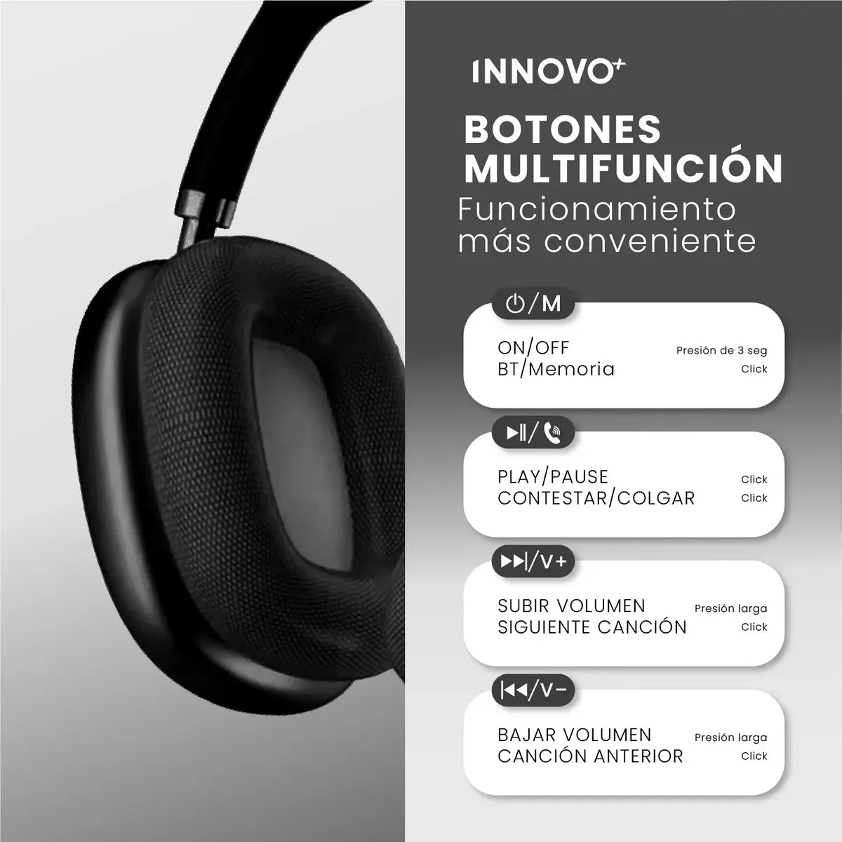Smart Watch Con Accesorios Audífonos 7 Pulsos