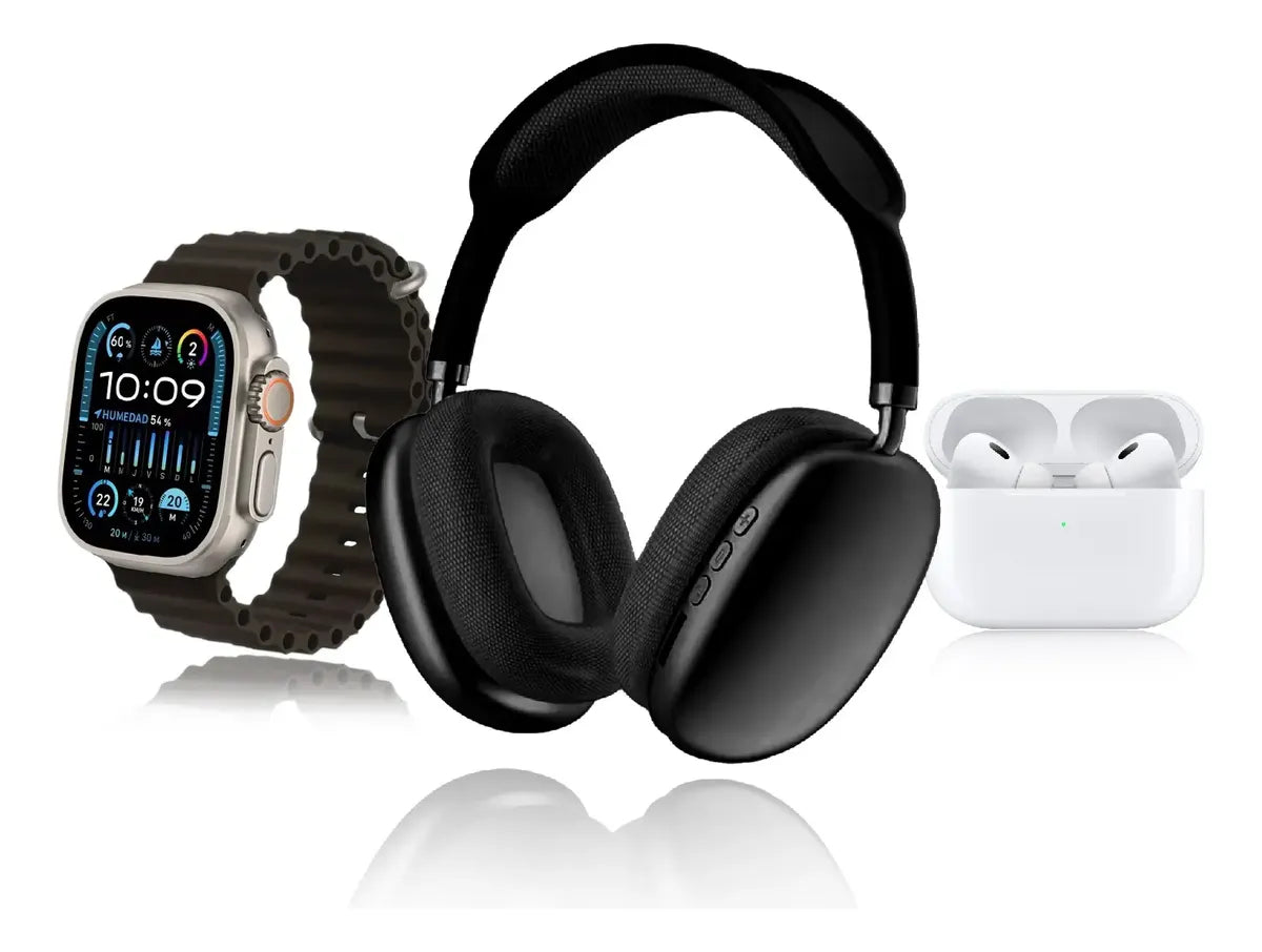 Smart Watch Con Accesorios Audífonos 7 Pulsos